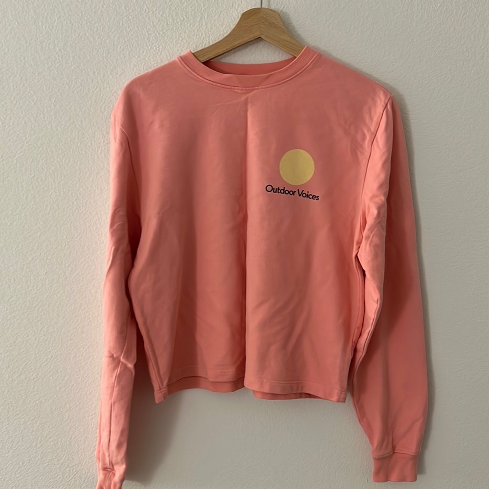 Outdoor Voices pink crewneck